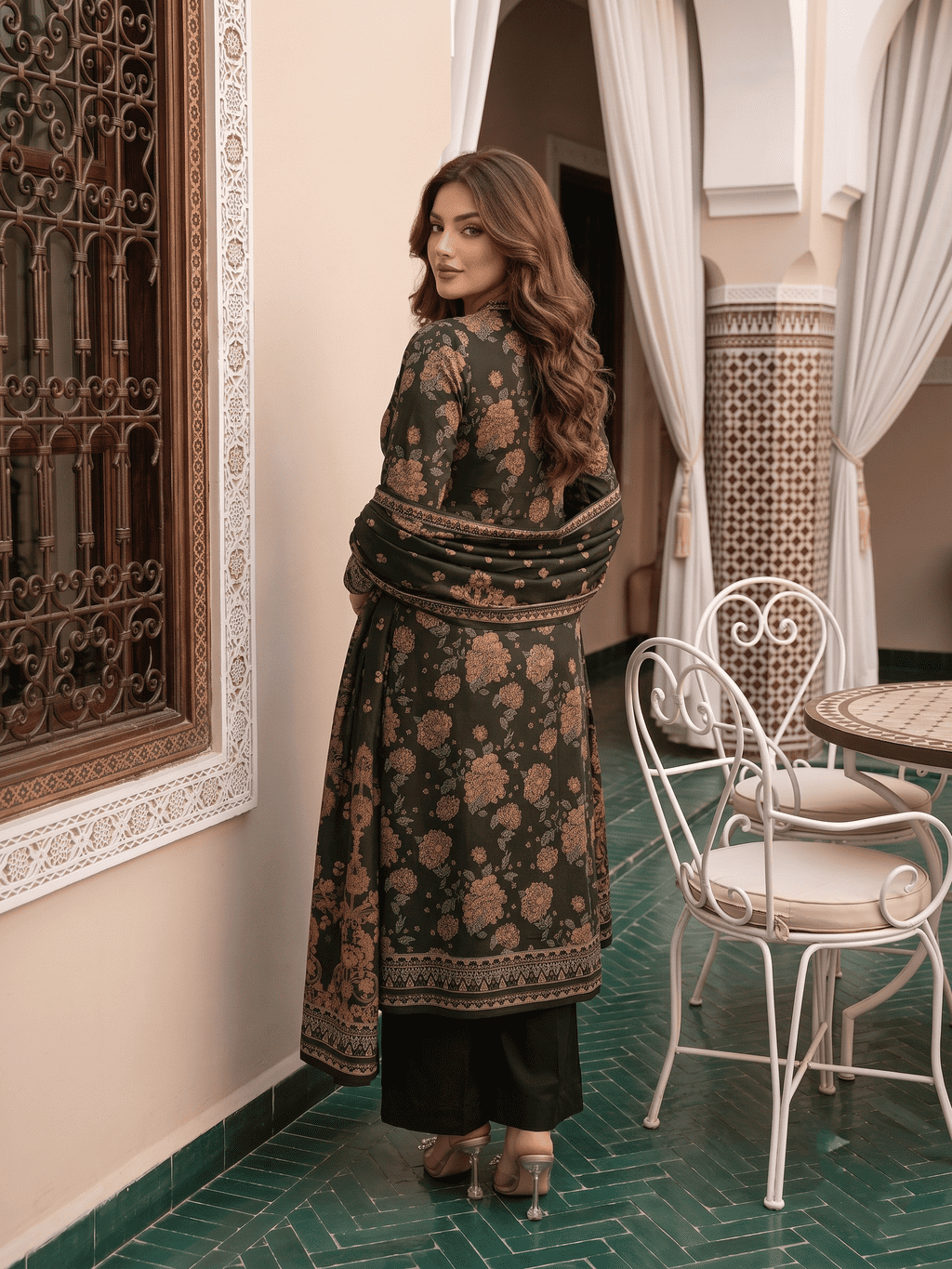 Unstitched Printed Lawn 3 Piece