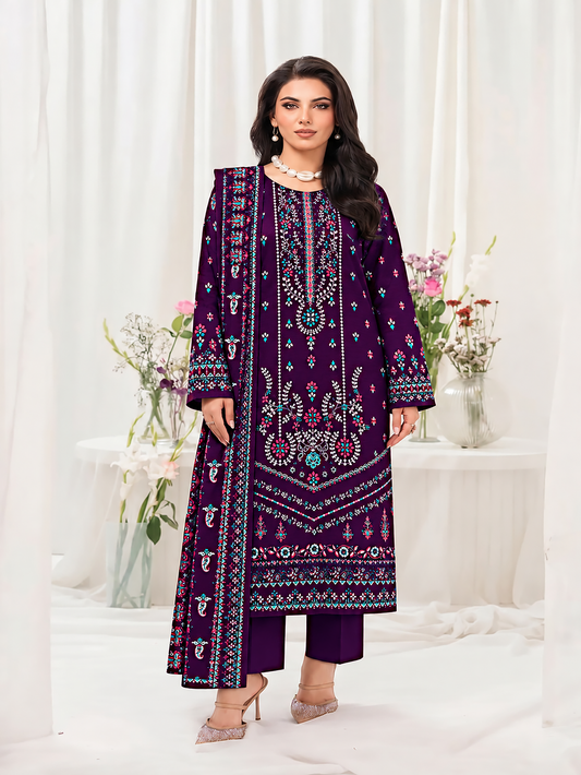 Khaddar Mehak 3-Piece Suit Vol 4 (Design 4)