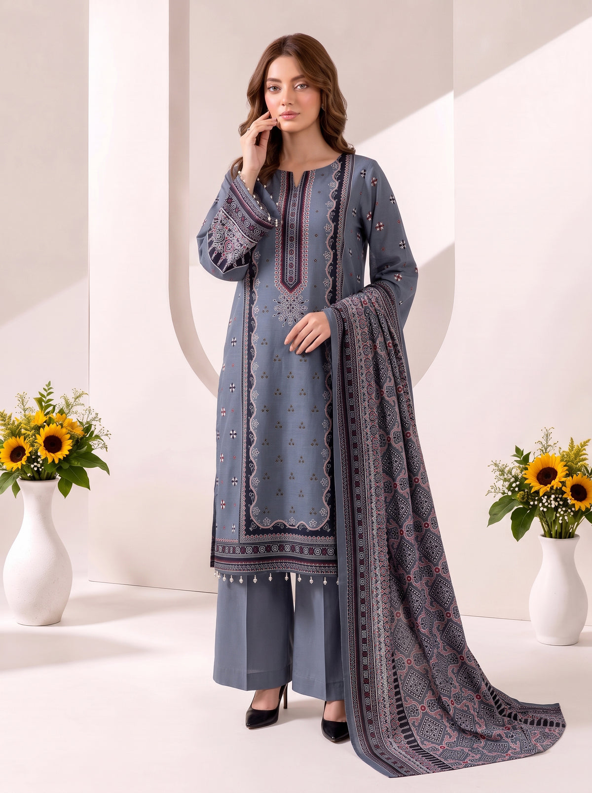 chanchal  Khaddar Printed Suit Vol 1 (Design 10)