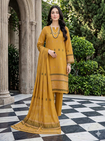 Jacquard Brosha Lawn 3 Piece Suit Unstitched
