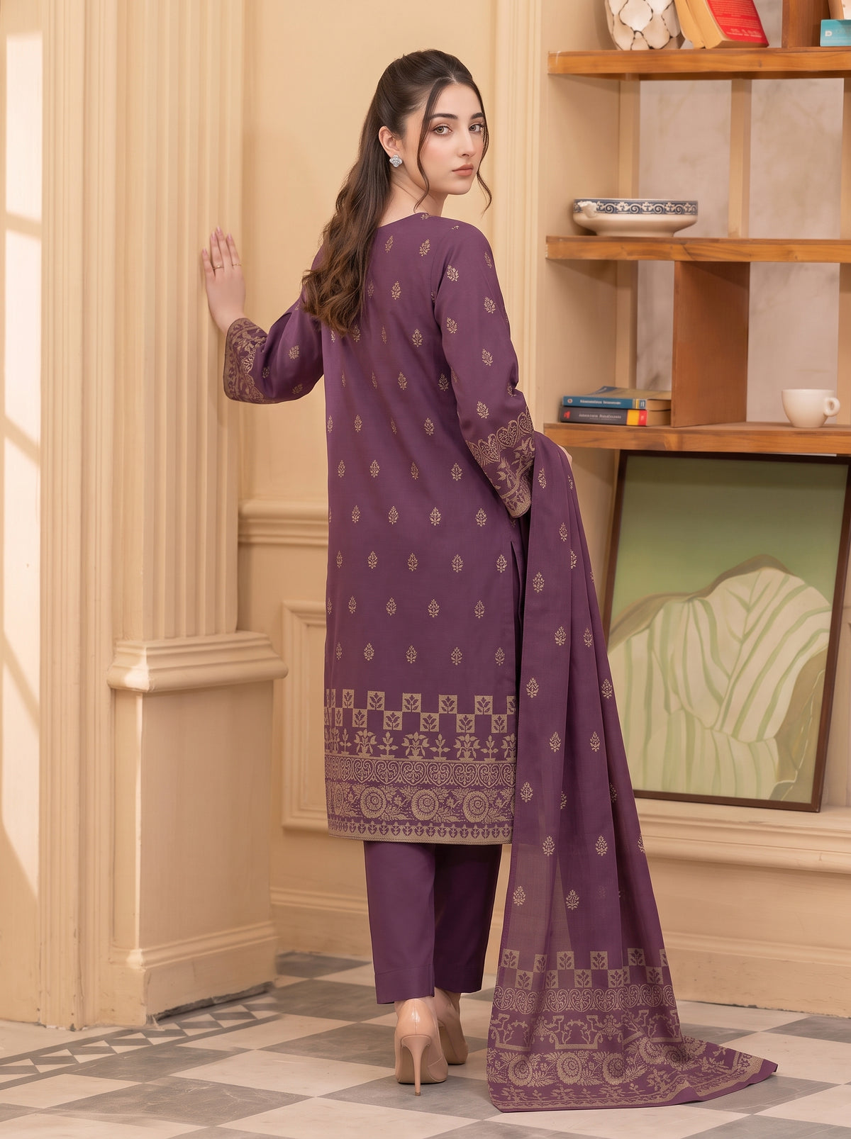 Saqaafah – 3 Piece Printed Lawn Suit