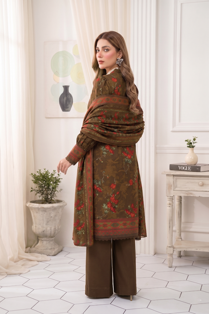 Unstitched Printed Lawn 3 Piece