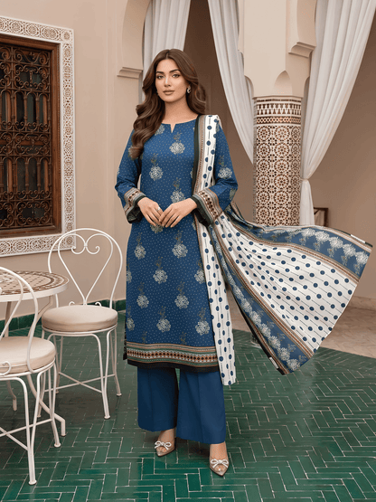 Unstitched Printed Lawn 3 Piece