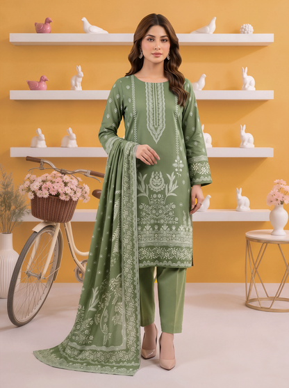 Gul-e-Saher – 3 Piece Printed Lawn Suit