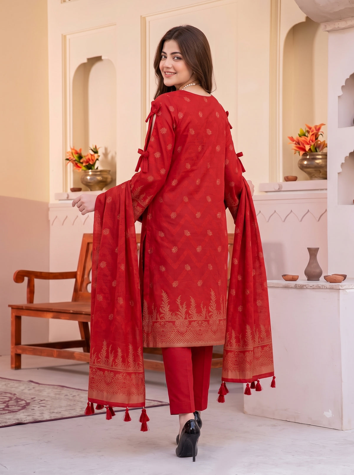 Saqaafah – 3 Piece Printed Lawn Suit
