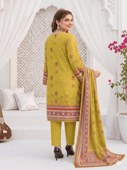 Unstitched Printed Lawn 3 Piece Suit