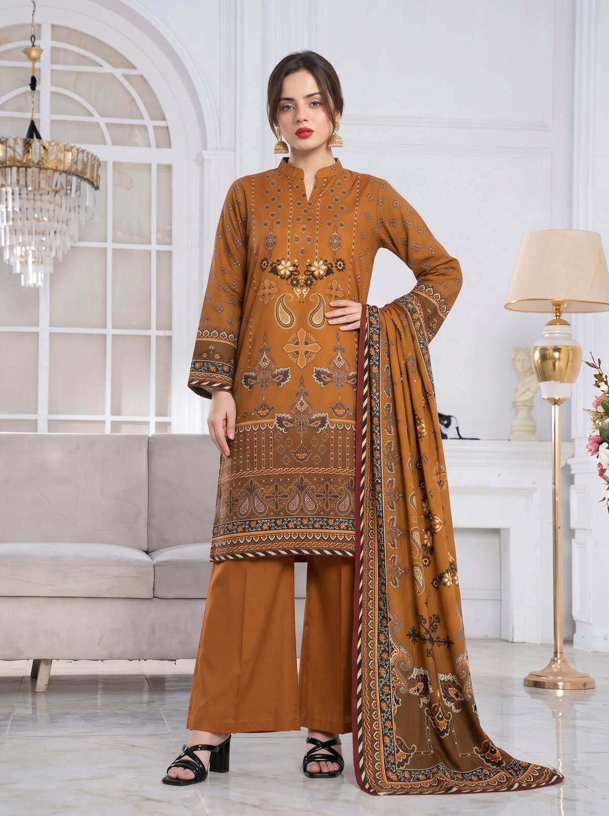 Roha Khaddar Printed Suit Vol 2 (Design 7)