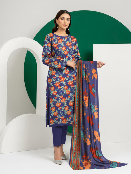 Unstitched Printed Lawn 3 Piece