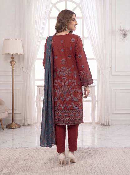 Unstitched Printed Lawn 3 Piece