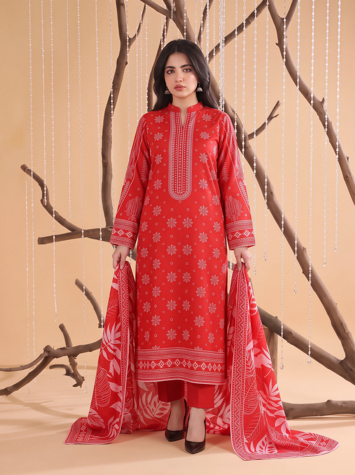 Mayal – 3 Piece Printed Suit  Vol 3 (Design 6)