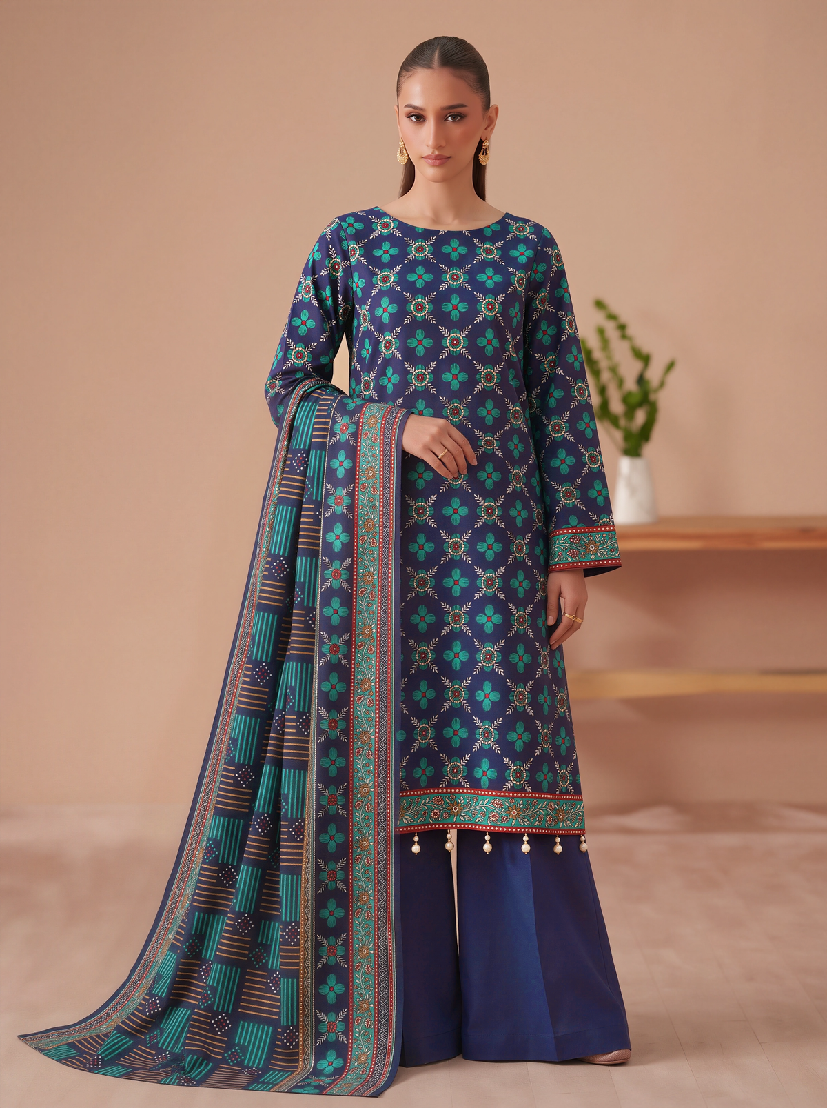 Khaddar Mehak 3-Piece Suit