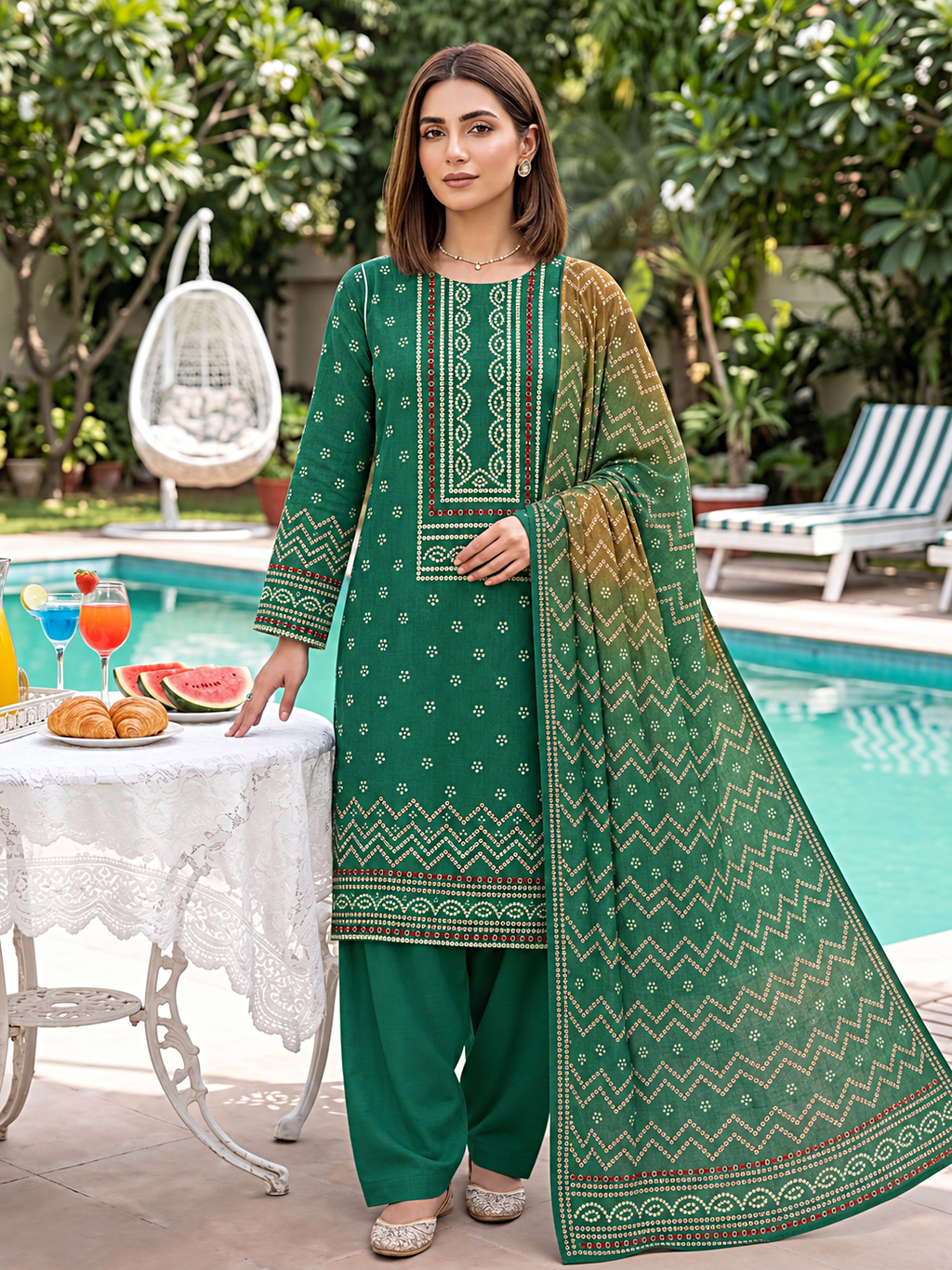 Marjan 3-Piece Printed Suit Vol 1 (Design) 2