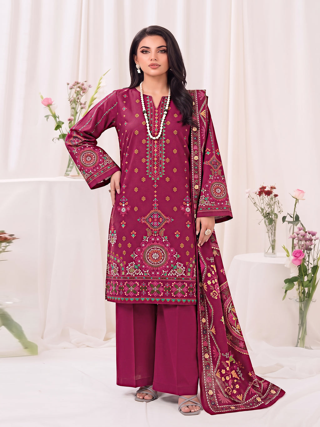 Mayal – 3 Piece Printed Suit