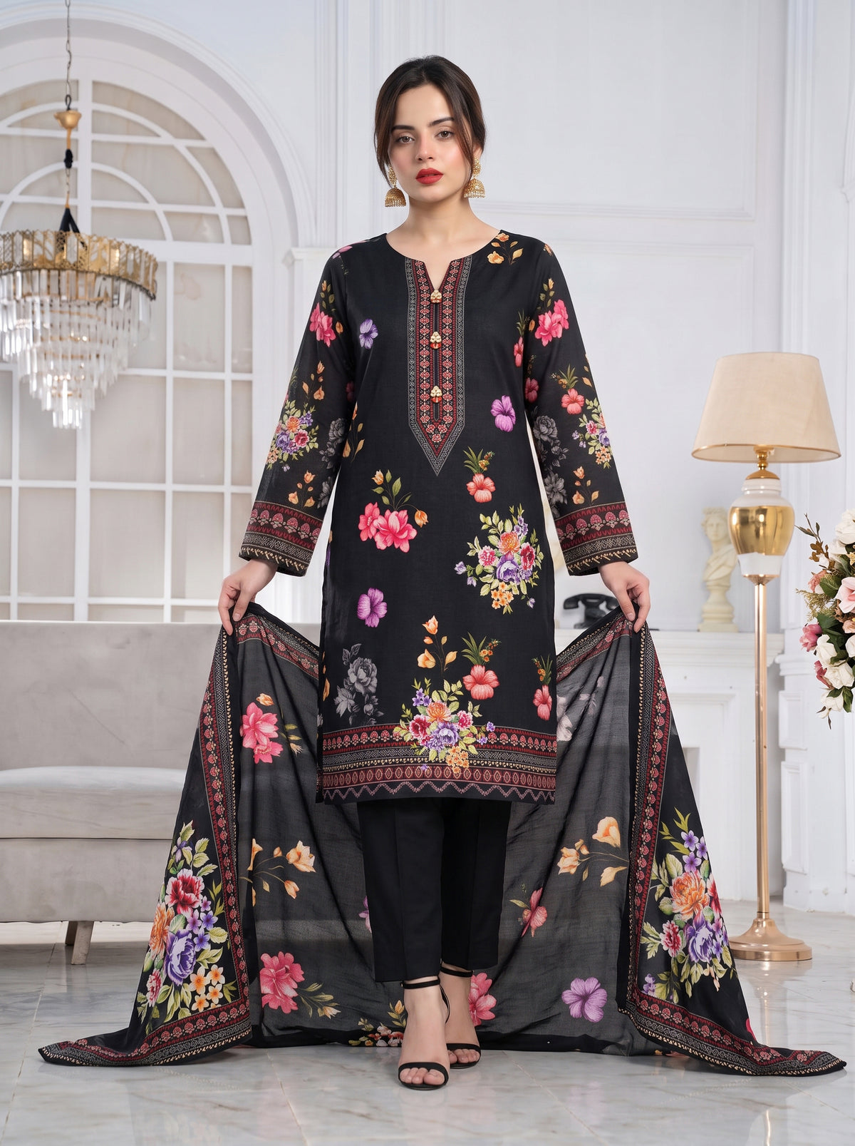 Roha Khaddar Printed Suit Vol 2 (Design 8)