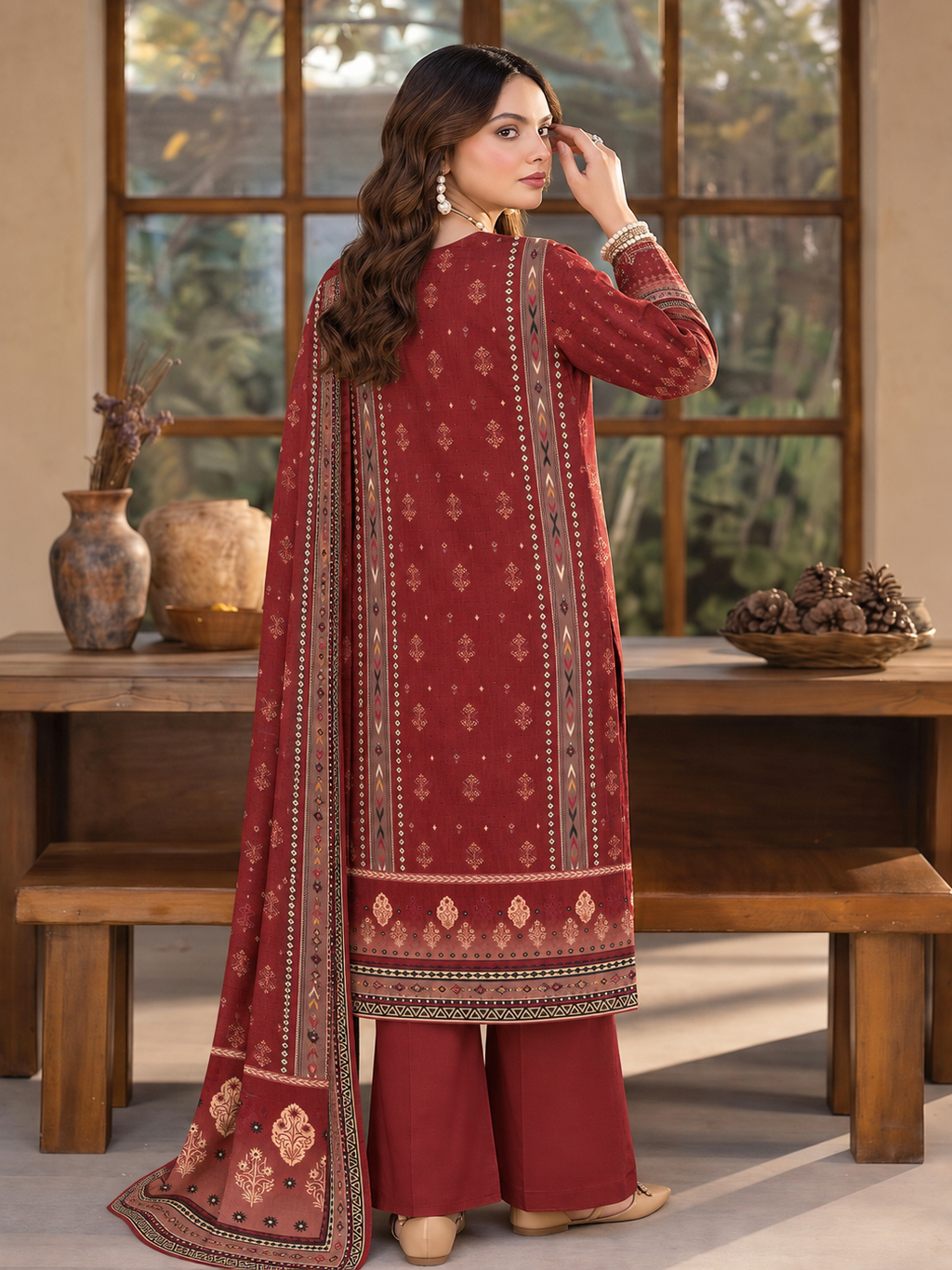 Marjan 3-Piece Printed Suit Vol 2 (Design 4)