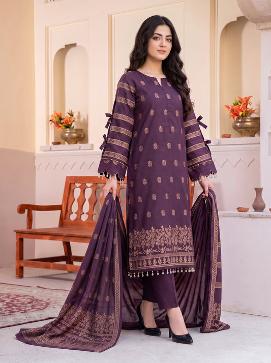 Saqaafah – 3 Piece Printed Lawn Suit
