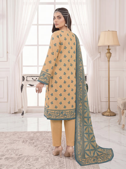 Unstitched Printed Lawn 3 Piece