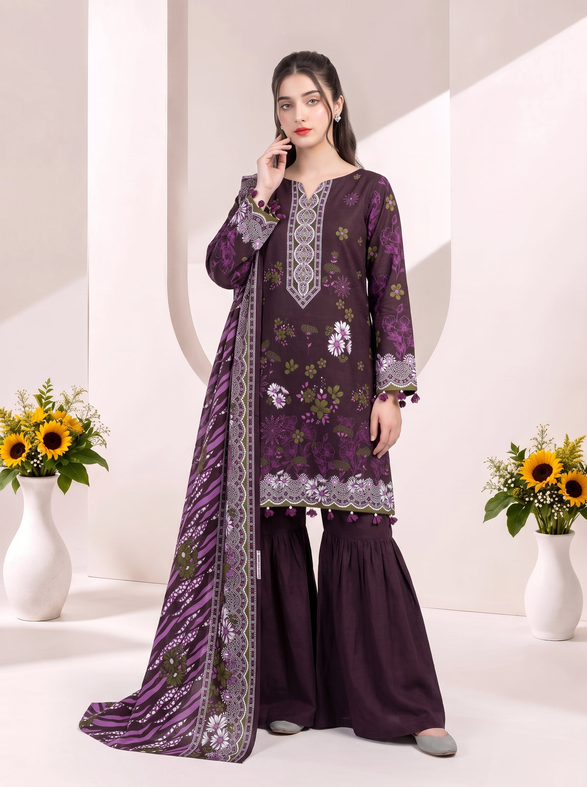 chanchal  Khaddar Printed Suit Vol 1 (Design 7)