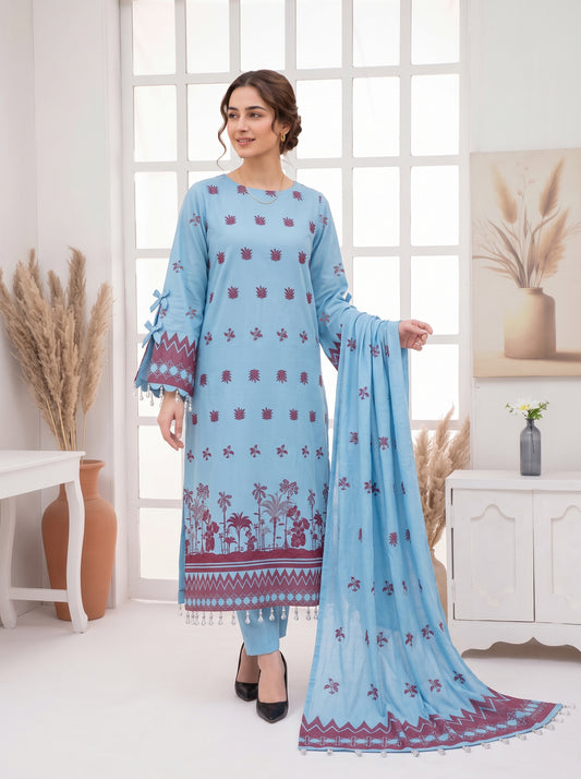 Brosha Saqaafah Vol 3 Printed 3-Piece Suit  (Design 2)