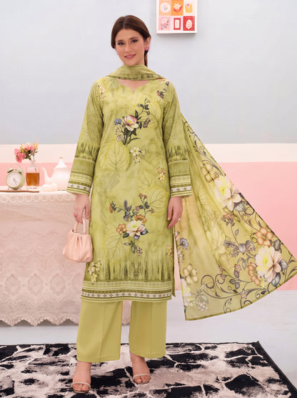 Areeqa Vol 1 Printed 3-Piece Suit (Design 8)