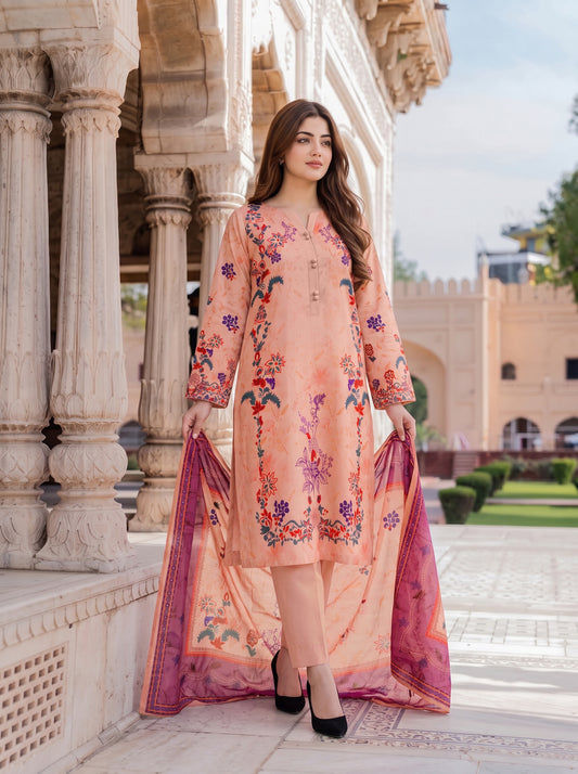 Gul-e-Saher – 3 Piece Printed Lawn Suit