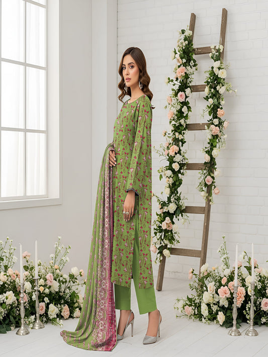 Unstitched Printed Lawn 3 Piece