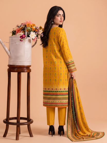 Mayal – 3 Piece Printed Suit  Vol 2 (Design 07)