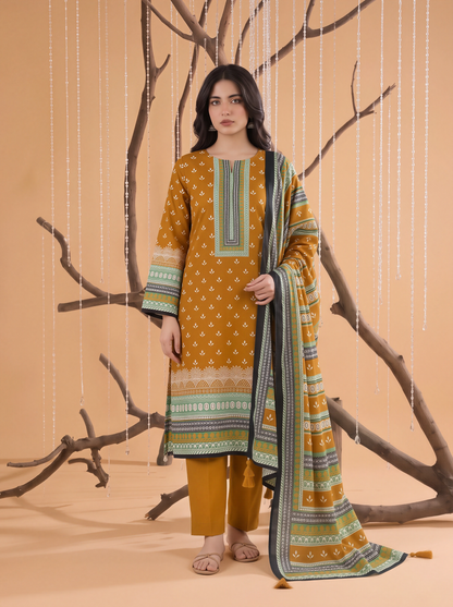 Mayal – 3 Piece Printed Suit  Vol 3 (Design 7)