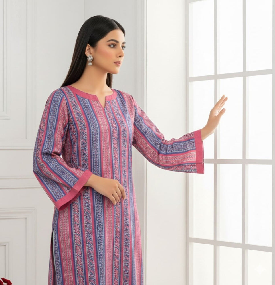 Unstitched Printed Lawn 3 Piece