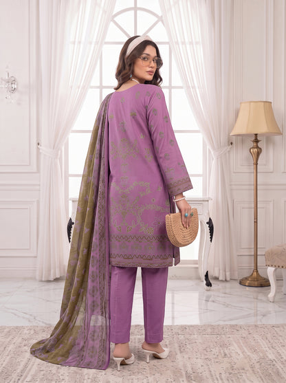 Unstitched Printed Lawn 3 Piece