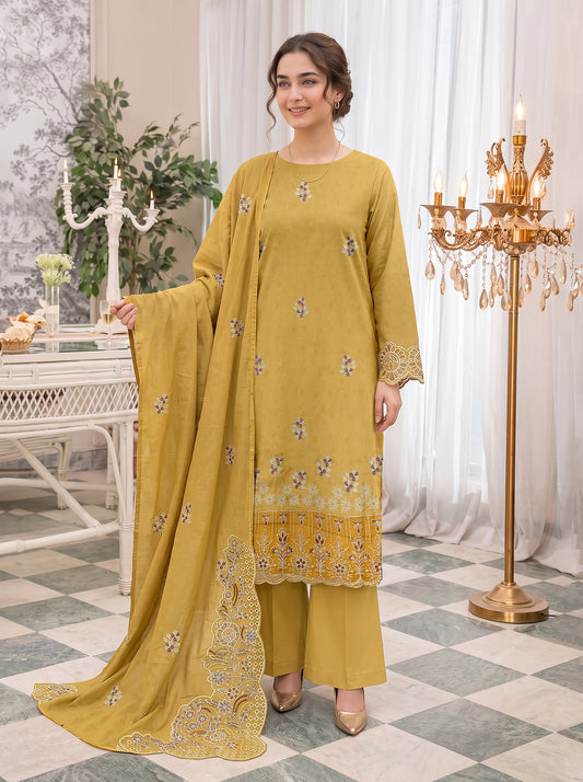 Abraj – 3 Piece Embroidered Suit