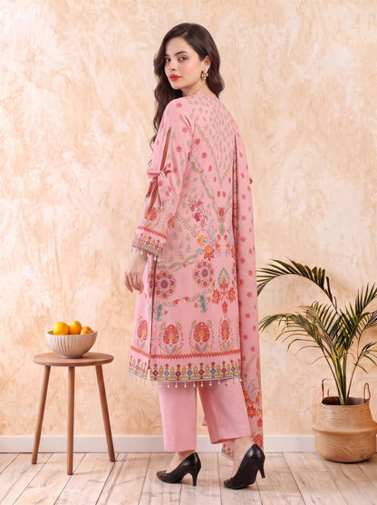 Areeqa Vol 2 Printed 3-Piece Suit (Design 7)