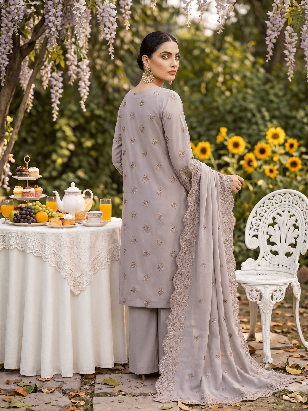 Teal 3-Piece Lawn Suit