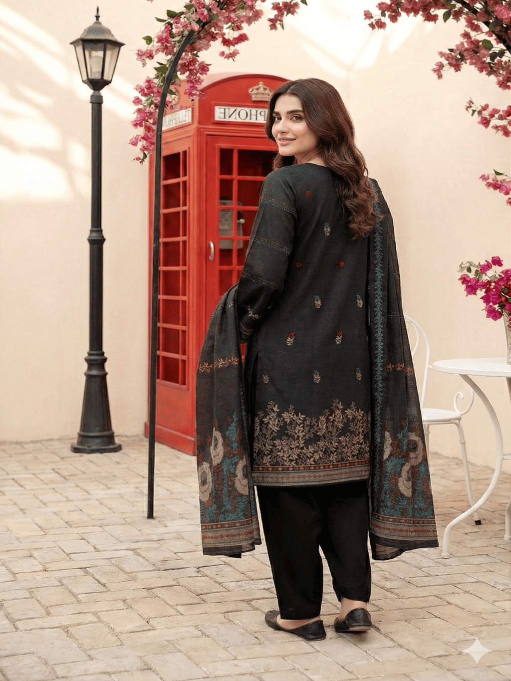 Jacquard Brosha Lawn 3 Piece Suit Unstitched