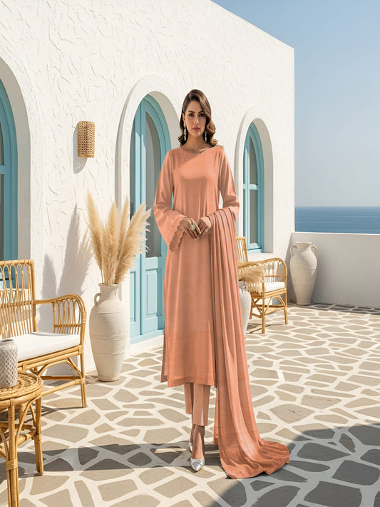 Unstitched Jacquard Brosha 3 Piece