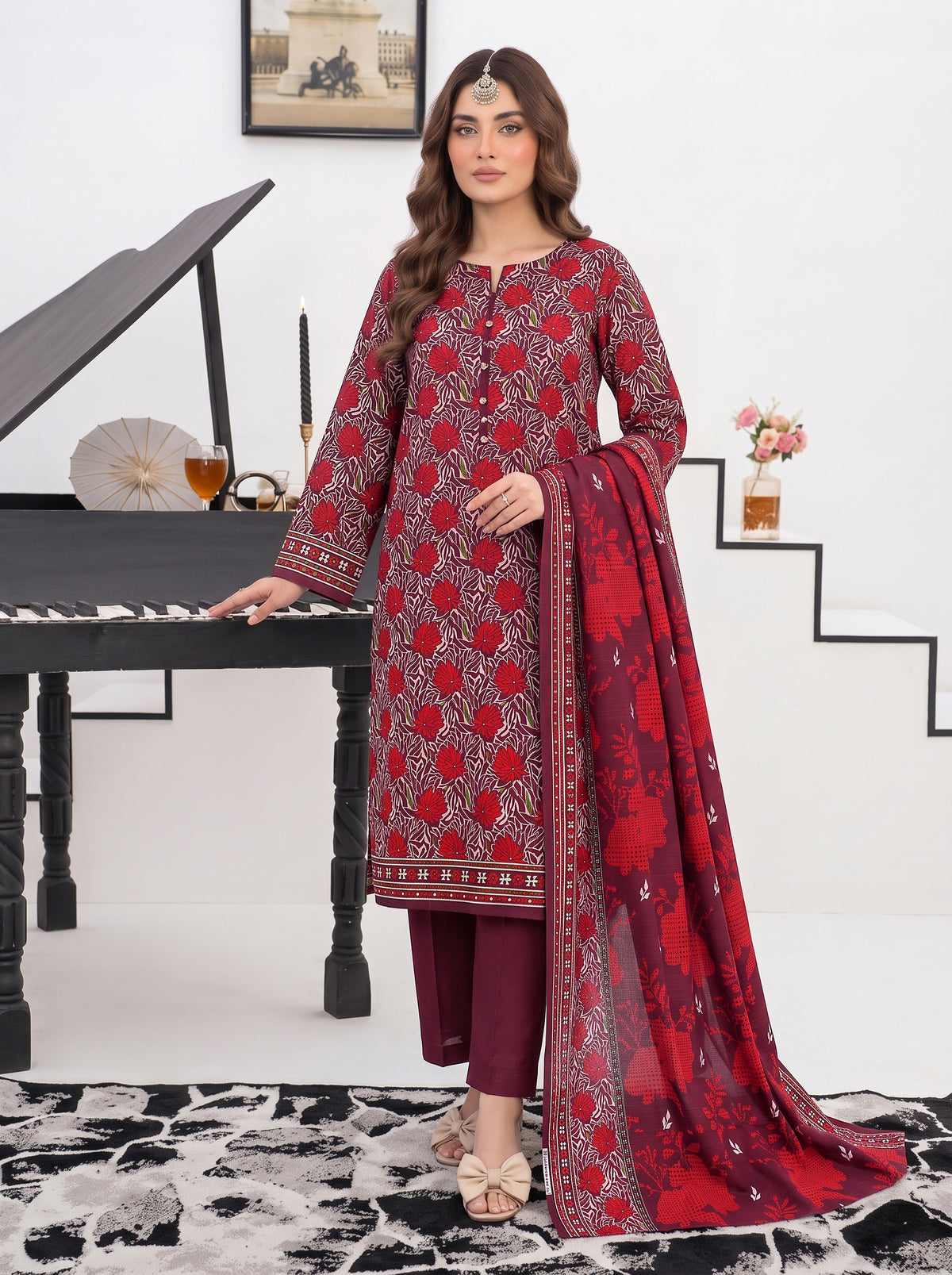 Khaddar Mehak 3-Piece Suit