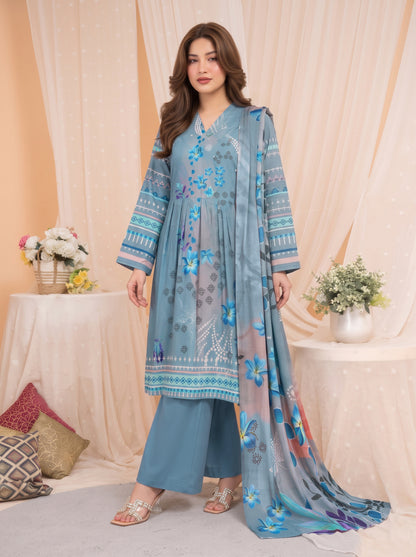 Khumar Vol 1 Printed 3-Piece Suit (Design 5)