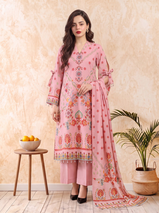 Areeqa Vol 2 Printed 3-Piece Suit (Design 7)
