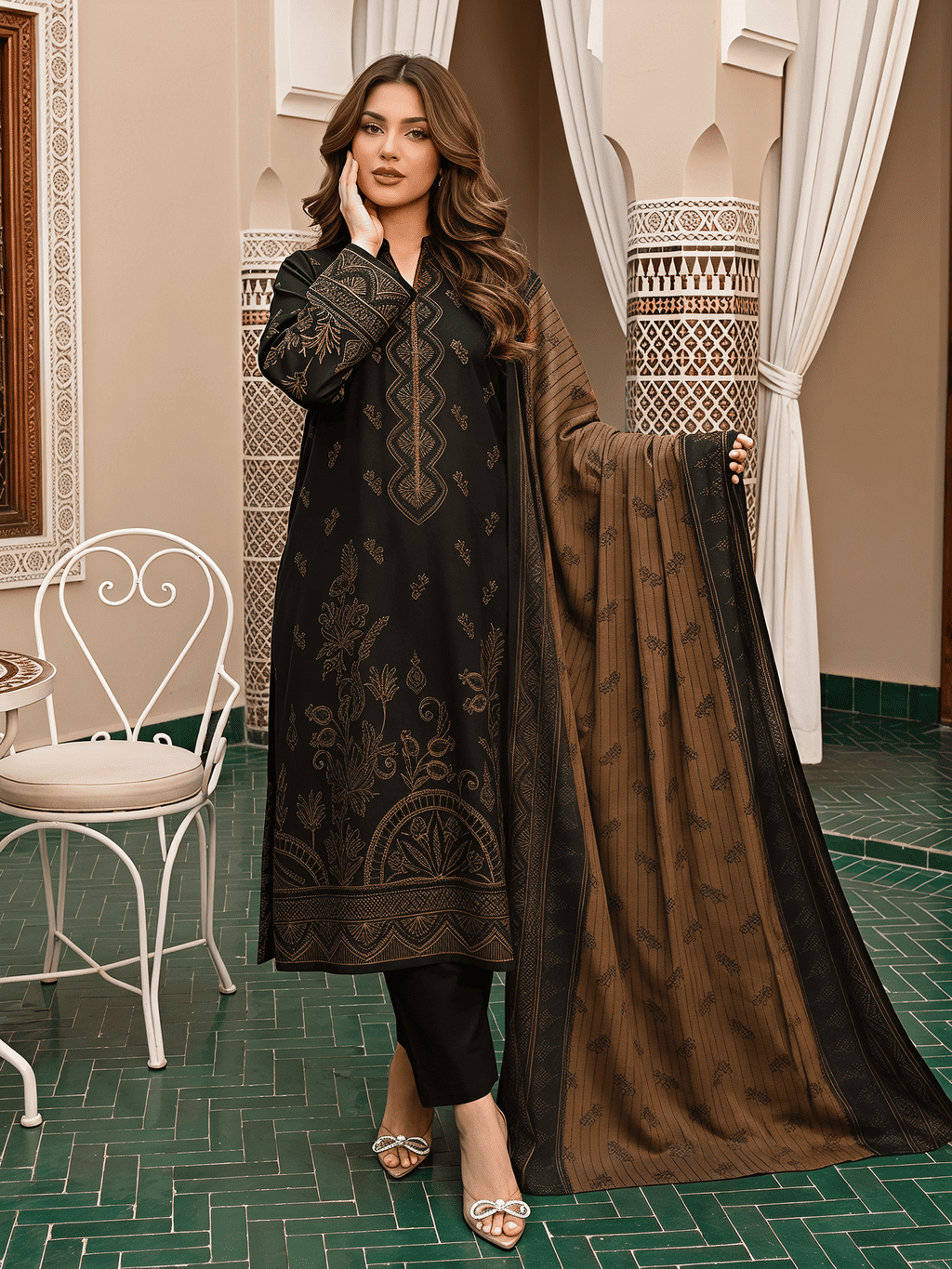 Unstitched Printed Lawn 3 Piece