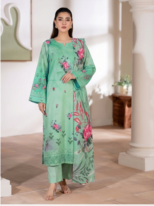 Gul-e-Saher – 3 Piece Printed Lawn Suit