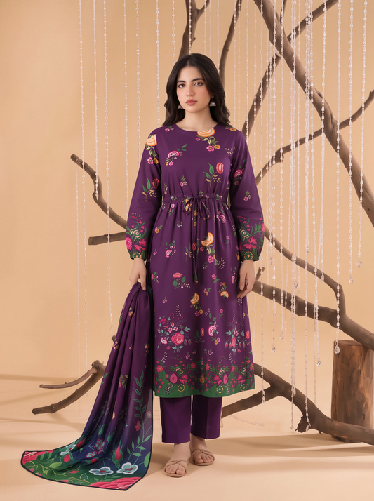 Mayal – 3 Piece Printed Suit  Vol 3 (Design 3)