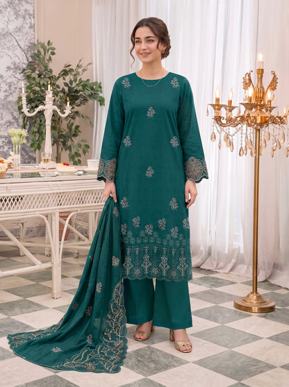 Abraj – 3 Piece Embroidered Suit