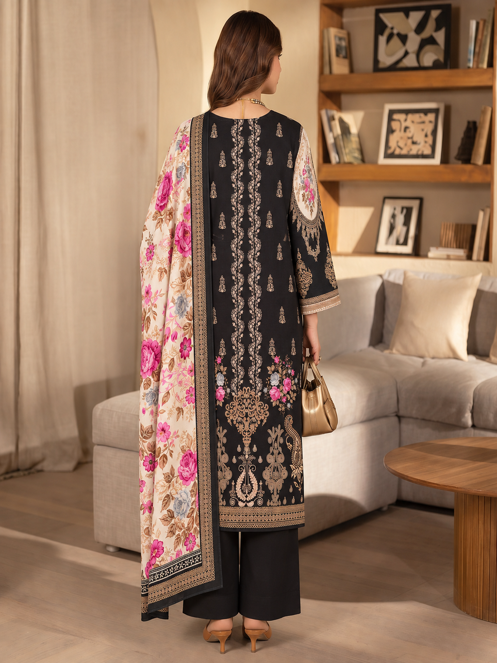 Marjan 3-Piece Printed Suit Vol 2 (Design 6)
