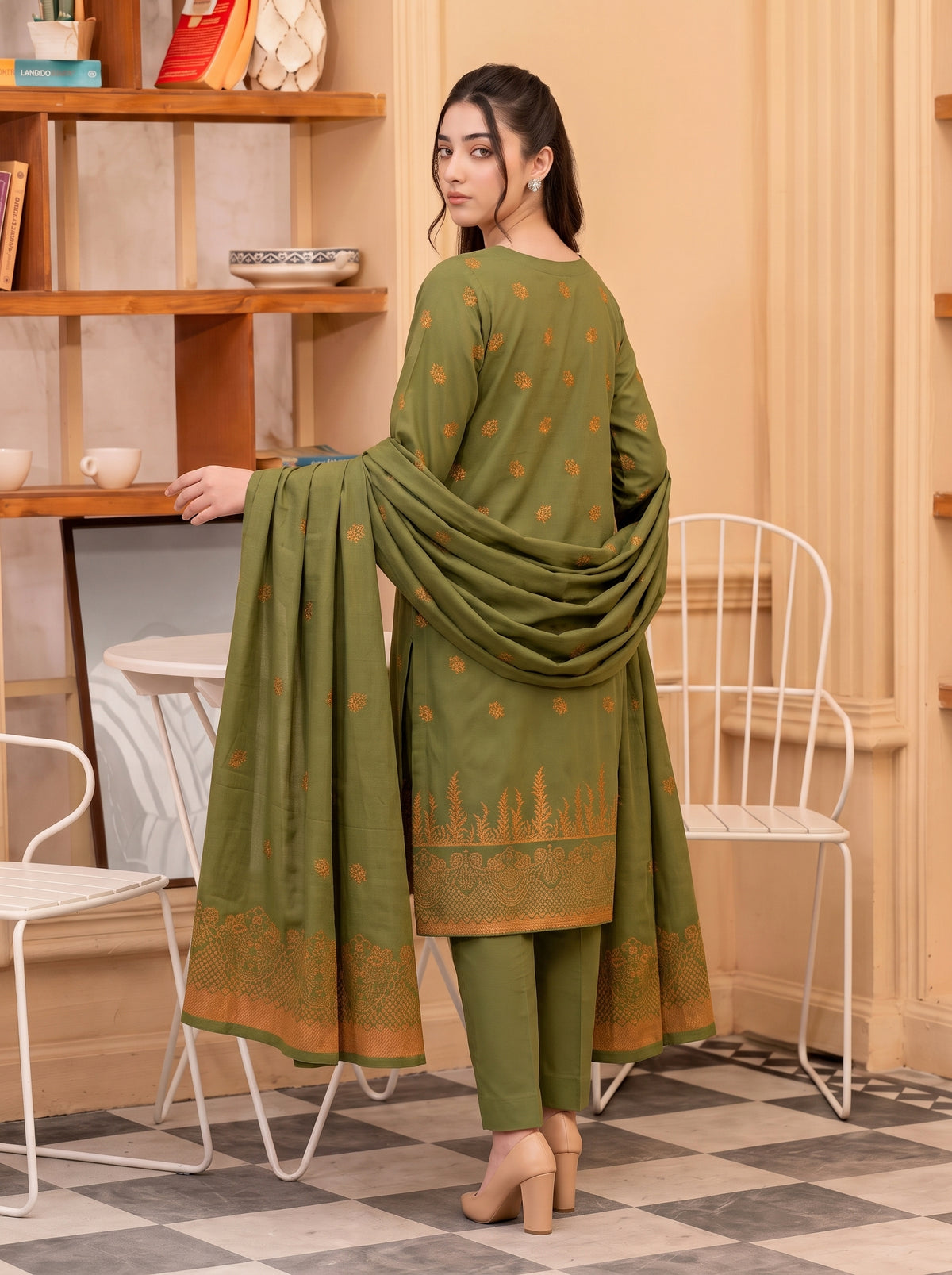 Saqaafah – 3 Piece Printed Lawn Suit