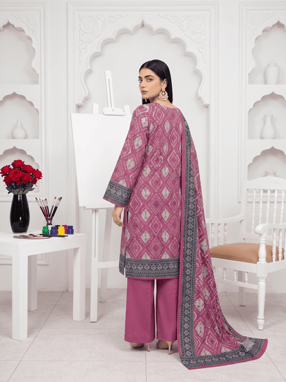 Unstitched Printed Lawn 3 Piece