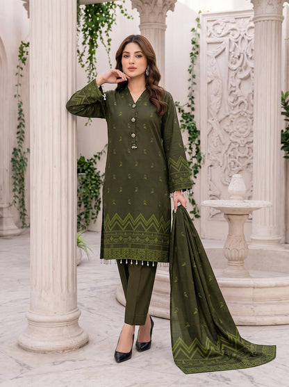 Libas e Khas Karandi 3-Piece Printed Suits Vol 2 (Design 5)