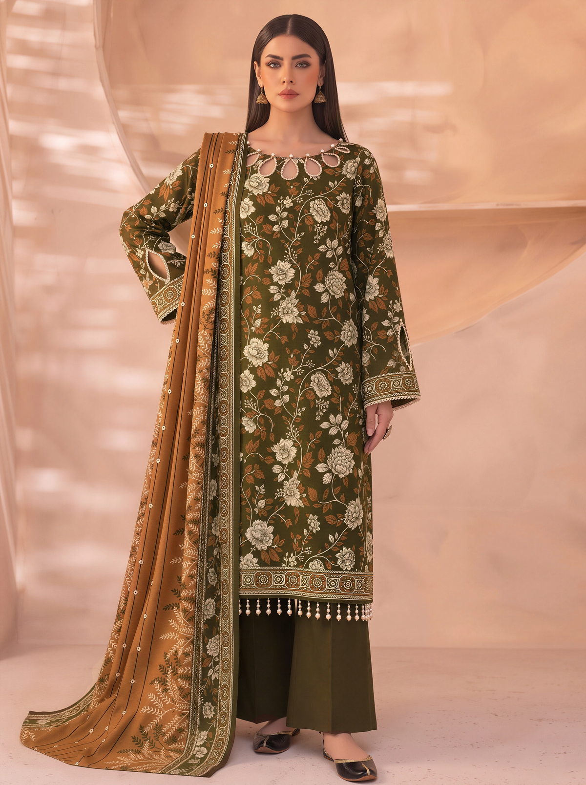 Khaddar Mehak 3-Piece Suit