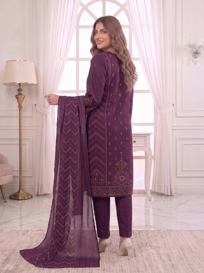 Unstitched Printed Lawn 3 Piece
