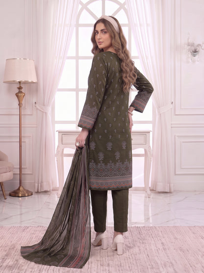 Unstitched Printed Lawn 3 Piece