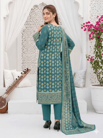 Unstitched Printed Lawn 3 Piece Suit